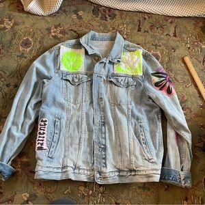 custom gap denim jacket